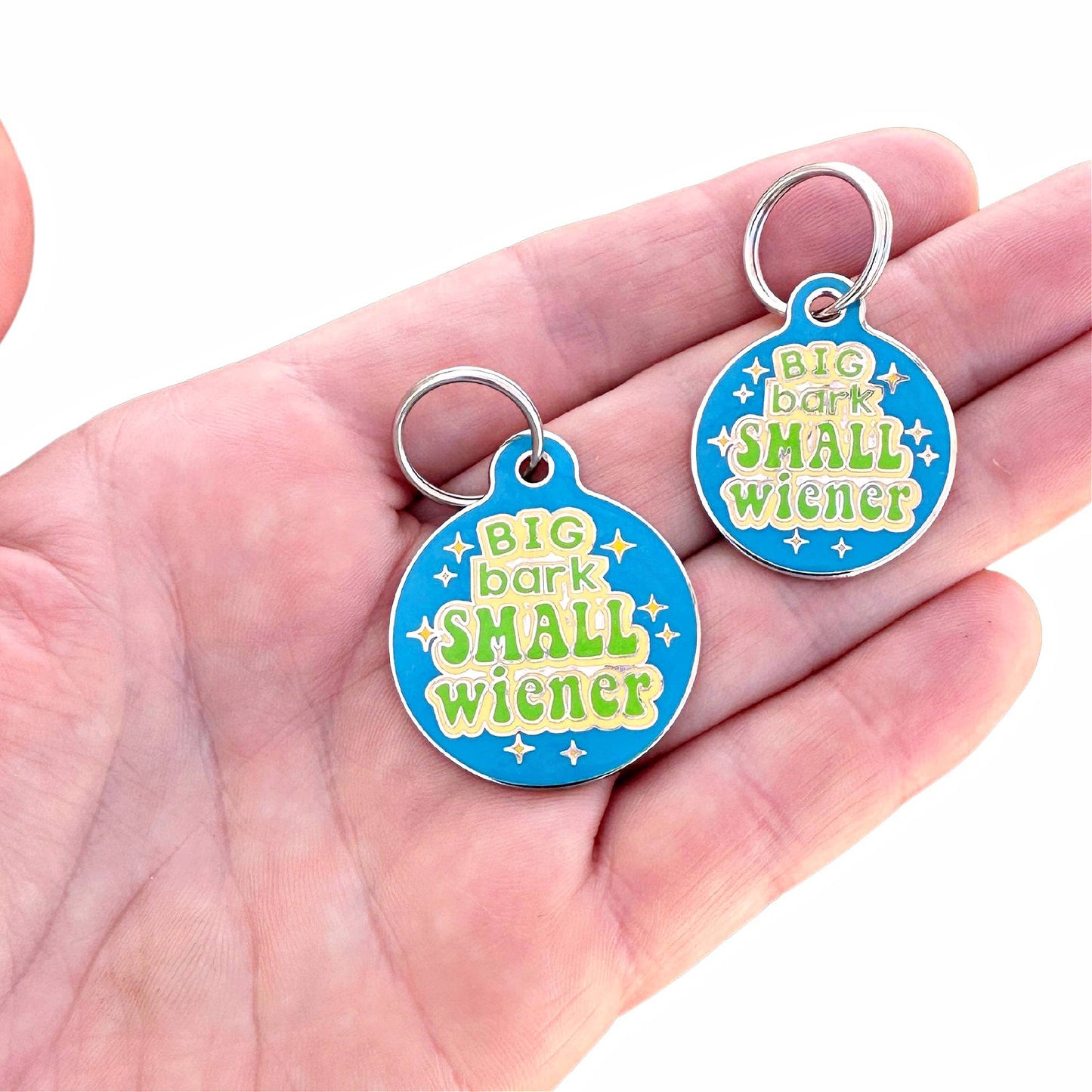 "Big Bark Small Wiener" Dog Tag