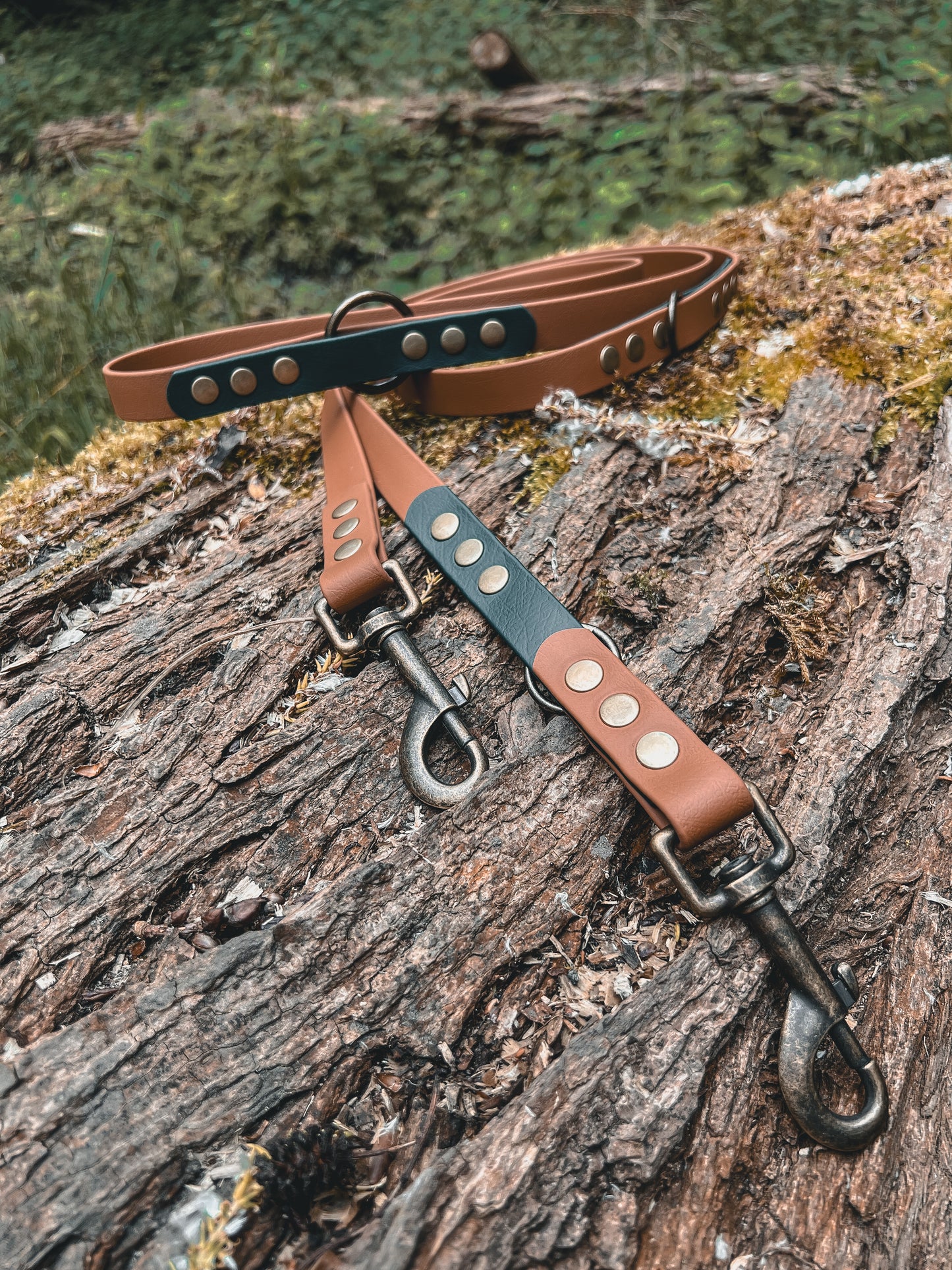 Adjustable leash 'two tone'