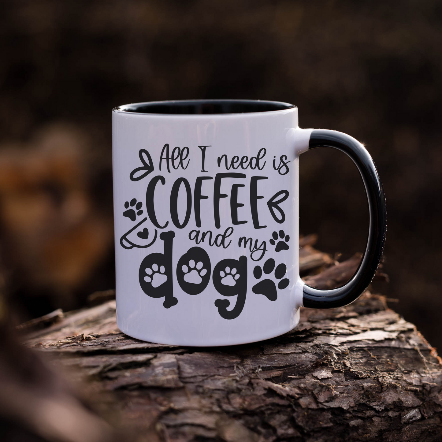 'all i need is coffee and my dog'