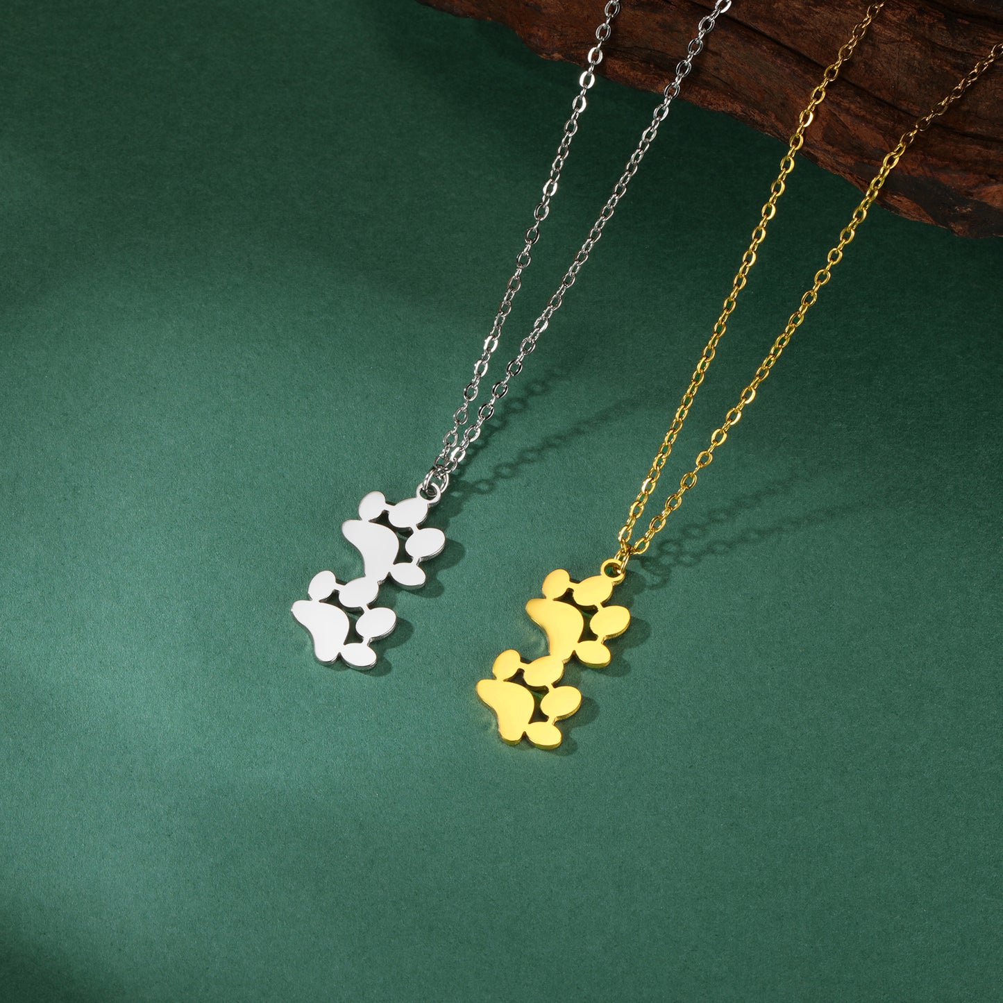 Ketting 2 hondenpootjes