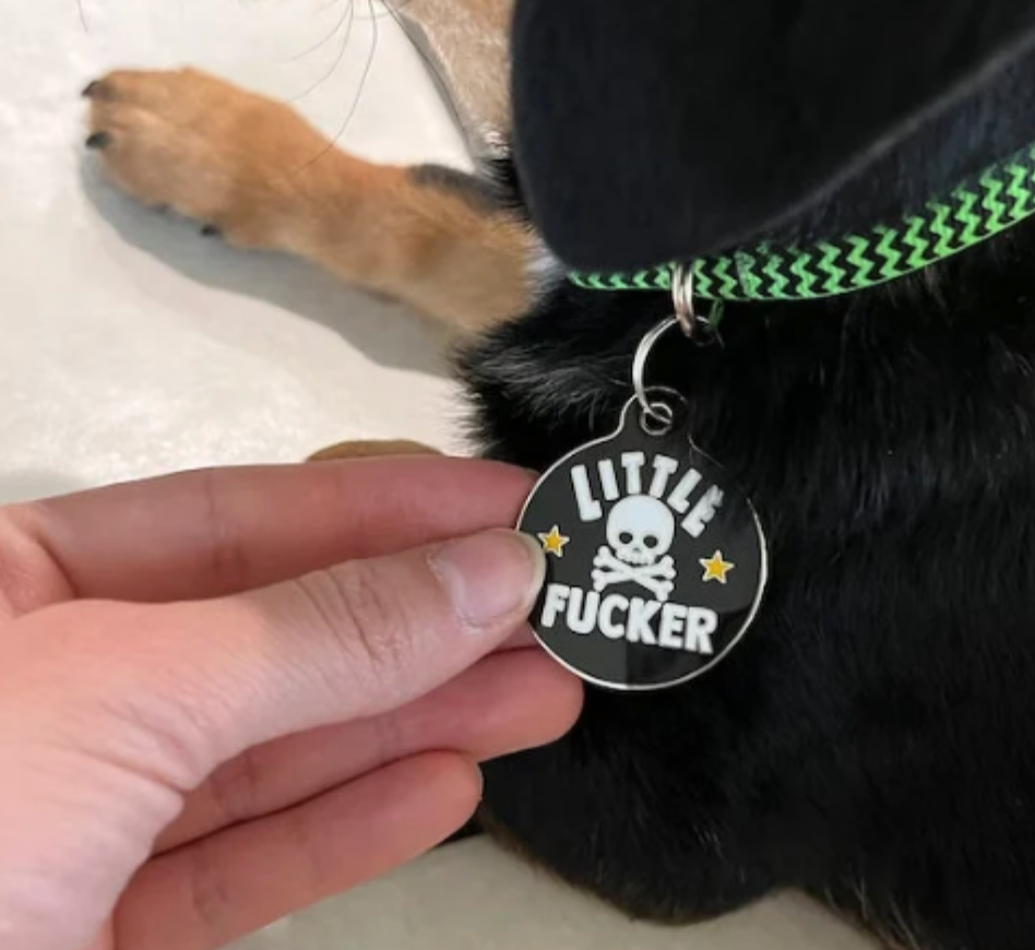 "Little F*cker" Dog Tag