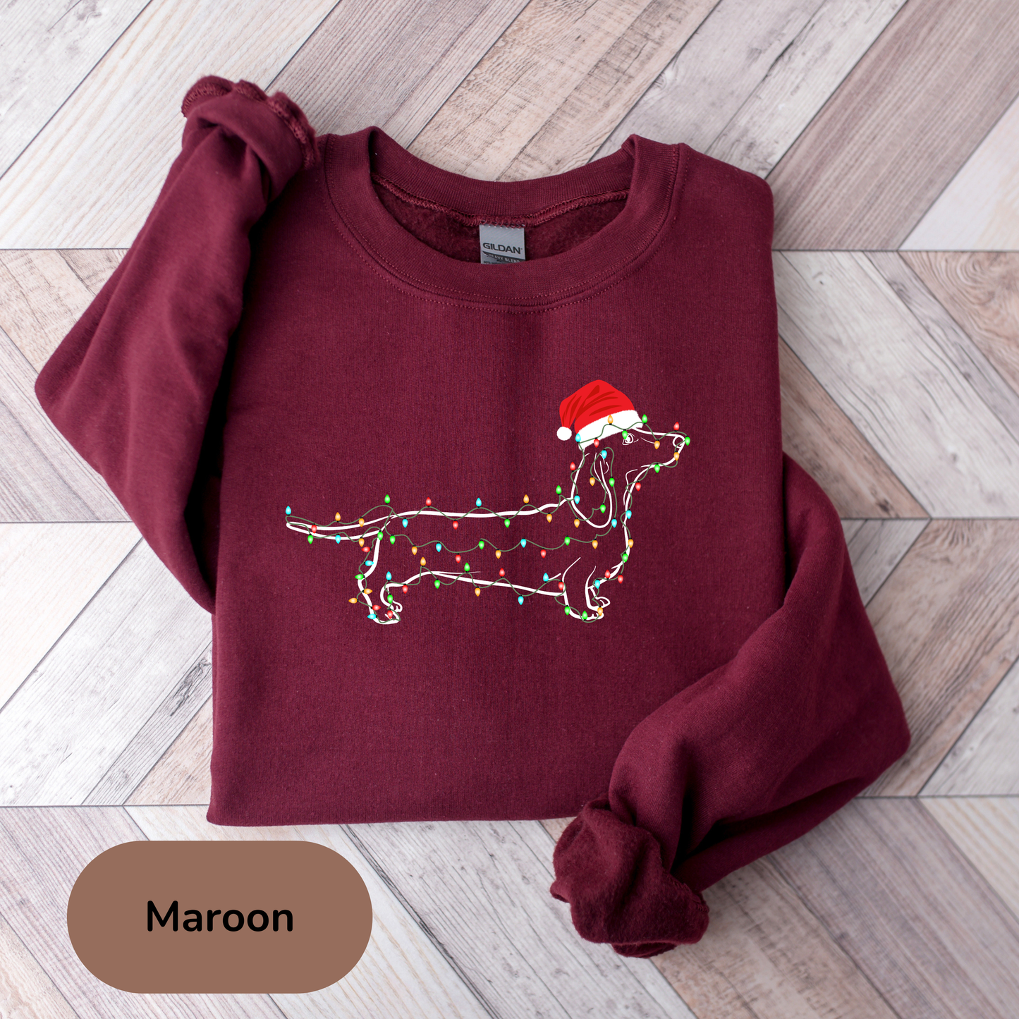 Teckel kerst sweater