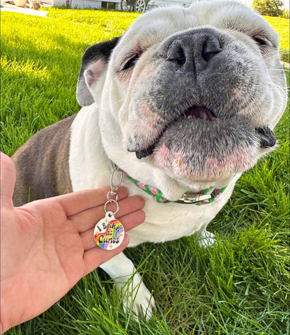 "I Bark at Cunts" Dog Tag