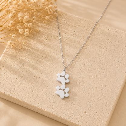 Ketting 2 hondenpootjes
