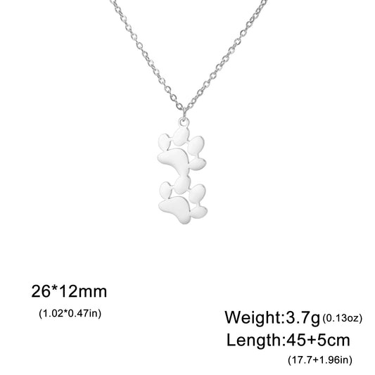 Ketting 2 hondenpootjes