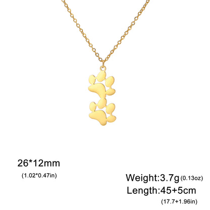 Ketting 2 hondenpootjes