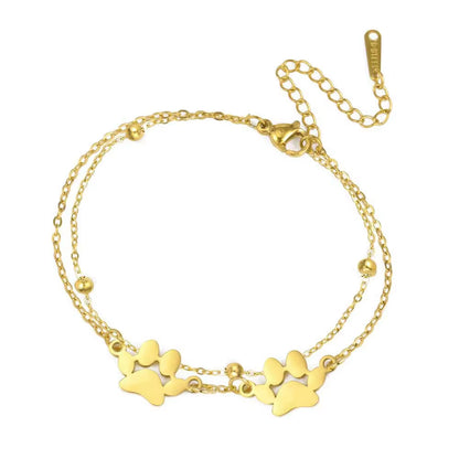 Armband 2 hondenpootjes