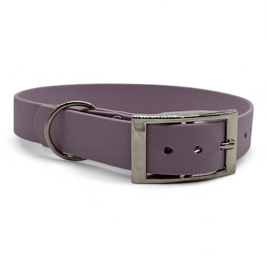 'Pastel purple' halsband met chroom afwerking