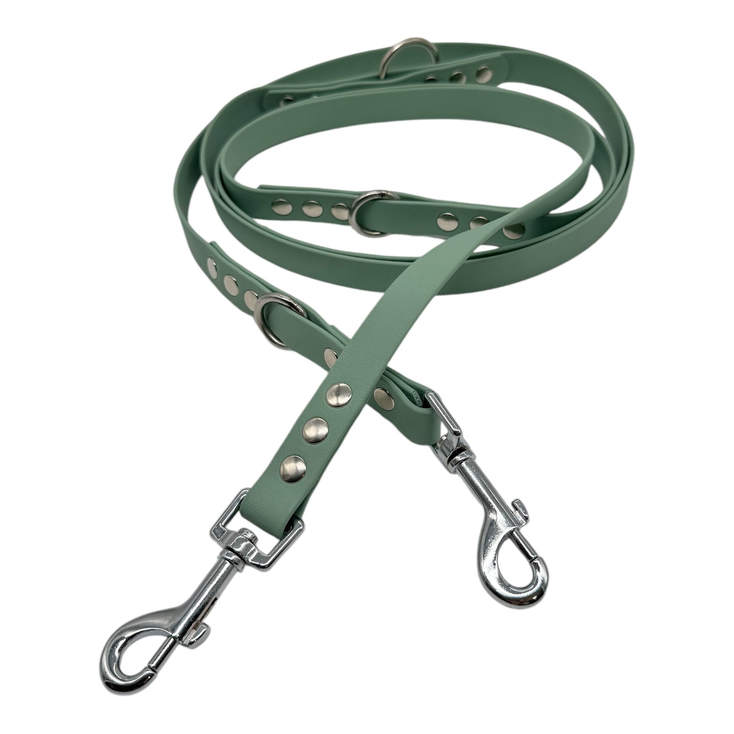 verstelbare leiband - sage green - 250cm, 19mm